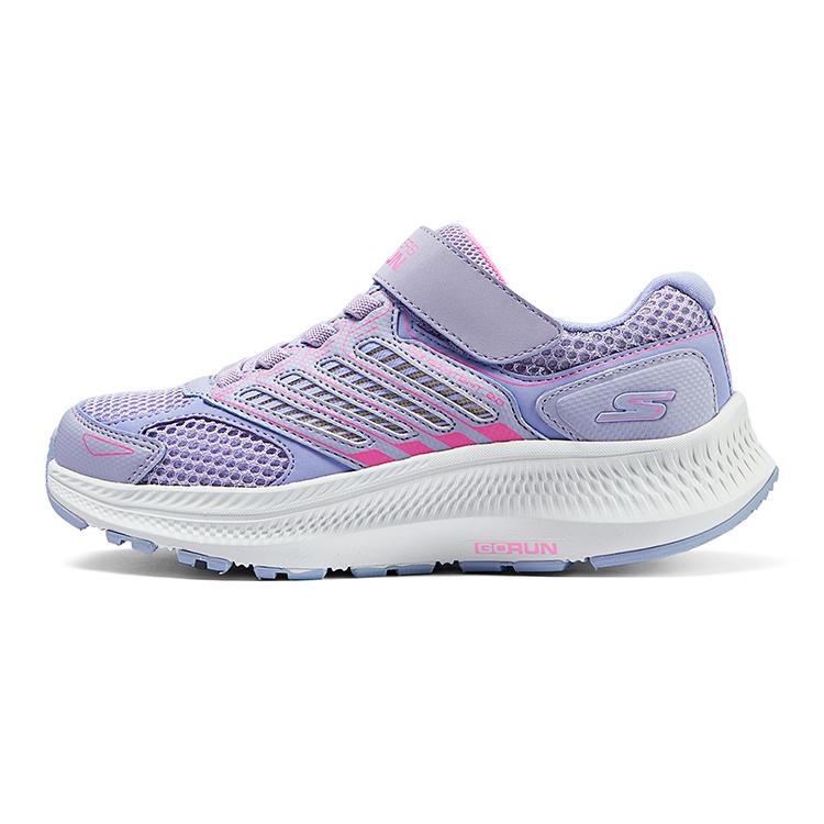 Skechers Детские Сетчатые Удобные На Липучках Для Улицы Низкие Повседневные Кроссовки Детские Кроссовки Фиолетовые 303924L-LVPK 38