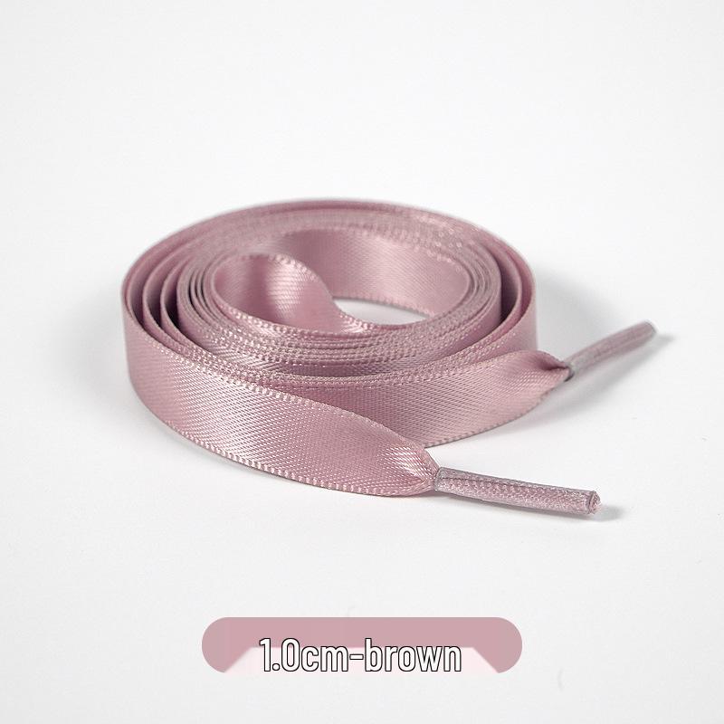 Candy Color Double-Sided 2cm Silk Shoelaces for Casual Shoes & Air Force 1