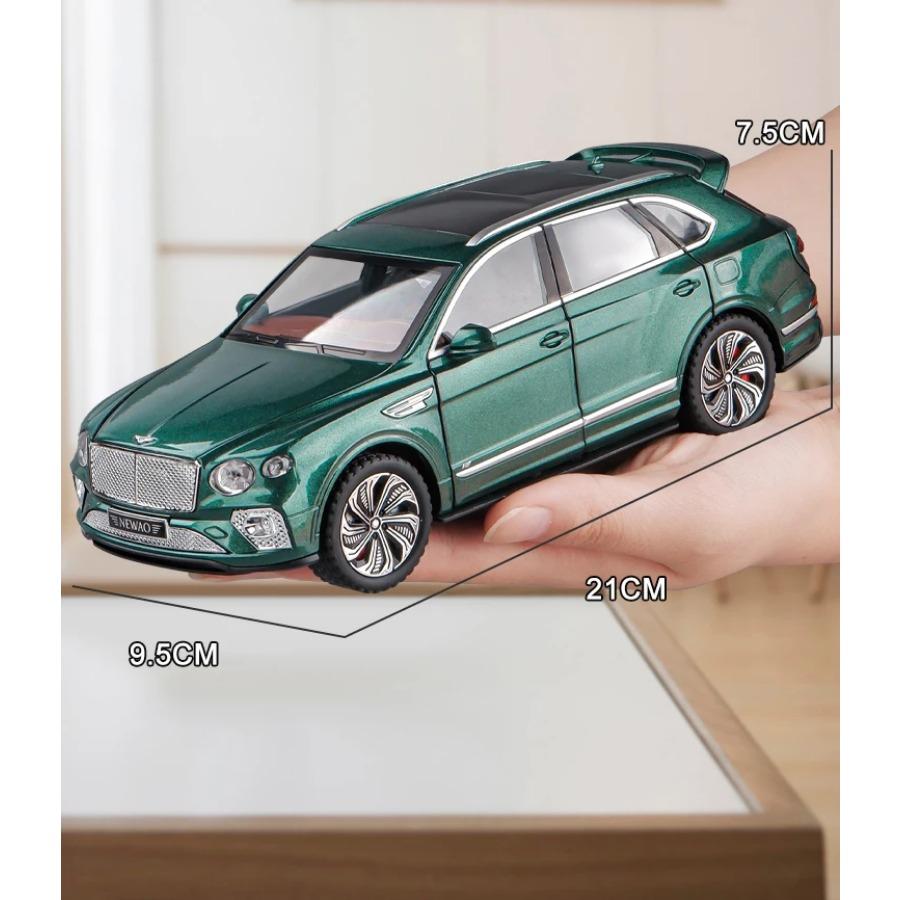 1/24 Bentayga SUV Slitinové auto Odlitky a Hračky Vozidla Model auta Zvuk a Světlo Zpětný chod Autíčka pro Děti Dárky