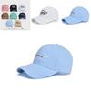 Embroidered English Baseball Cap With Sun Protection For Casual Outdoor Wear