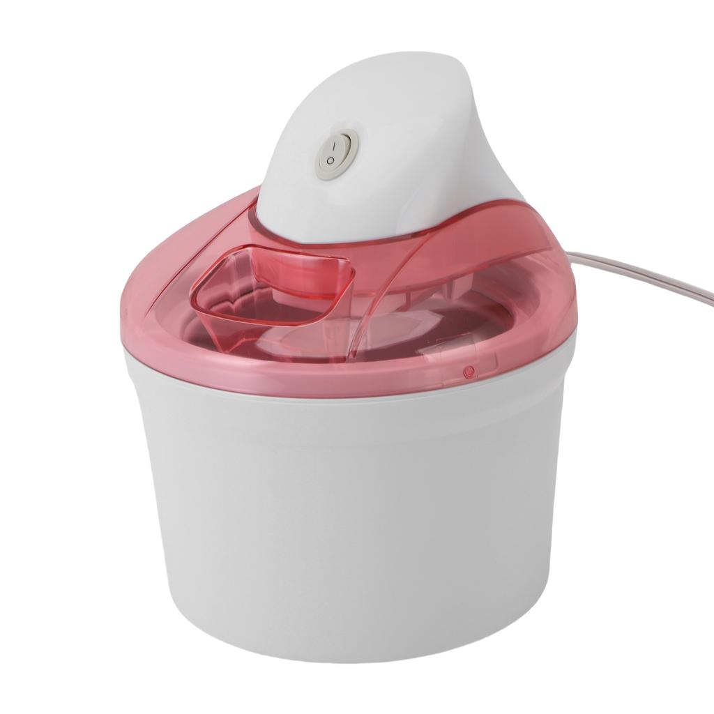 1200ml Automatic Ice Cream Machine Freezing Yogurt Maker for Home Kitchen Pinkish White