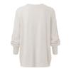 Damen Pullover Langarm Rundhals Zopfmuster Pullover Damen Tops
