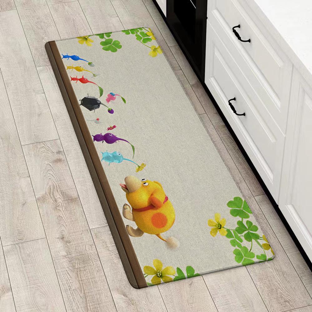 Entrance Front Door Doormat Cartoon PikminS Non-slip Kitchen Rug Living Room Rugs Balcony Bathroom Foot Mat Floor Mats Carpet