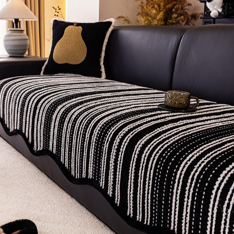 Special-Shaped Light Luxury High-End Sofa Cushion Autumn And Winter  New Non-Slip Straight-Row Sofa Special Seat Cushion Bu Chenier