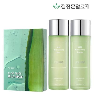 Cure Calming Toner 130ml + Emulsion 130ml + Jelly Mask Season 4 10 Sheets