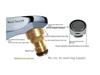 Pure Copper Faucet Conversion Joint for Car Wash and Basin Pipe Connection