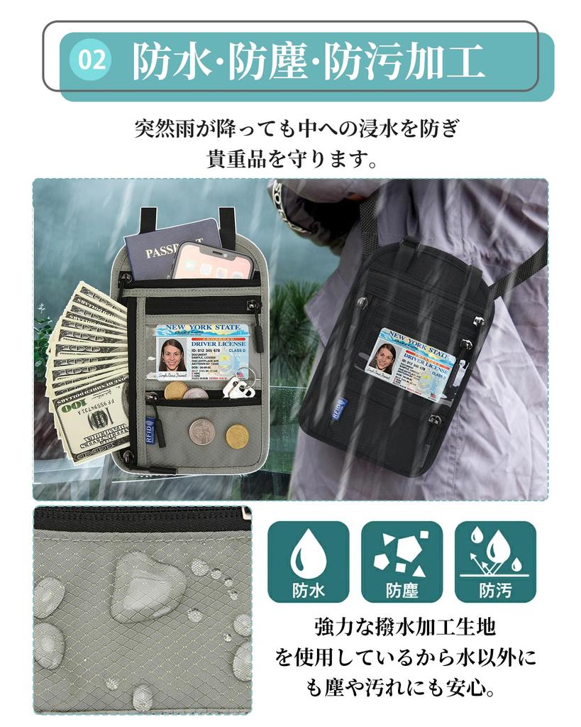 Passport Security Passport Large Convenient for International Adjustable Neck Rose Red Neck-hanging Case, RFID-Proof Pouch, Cover, Lightweight,