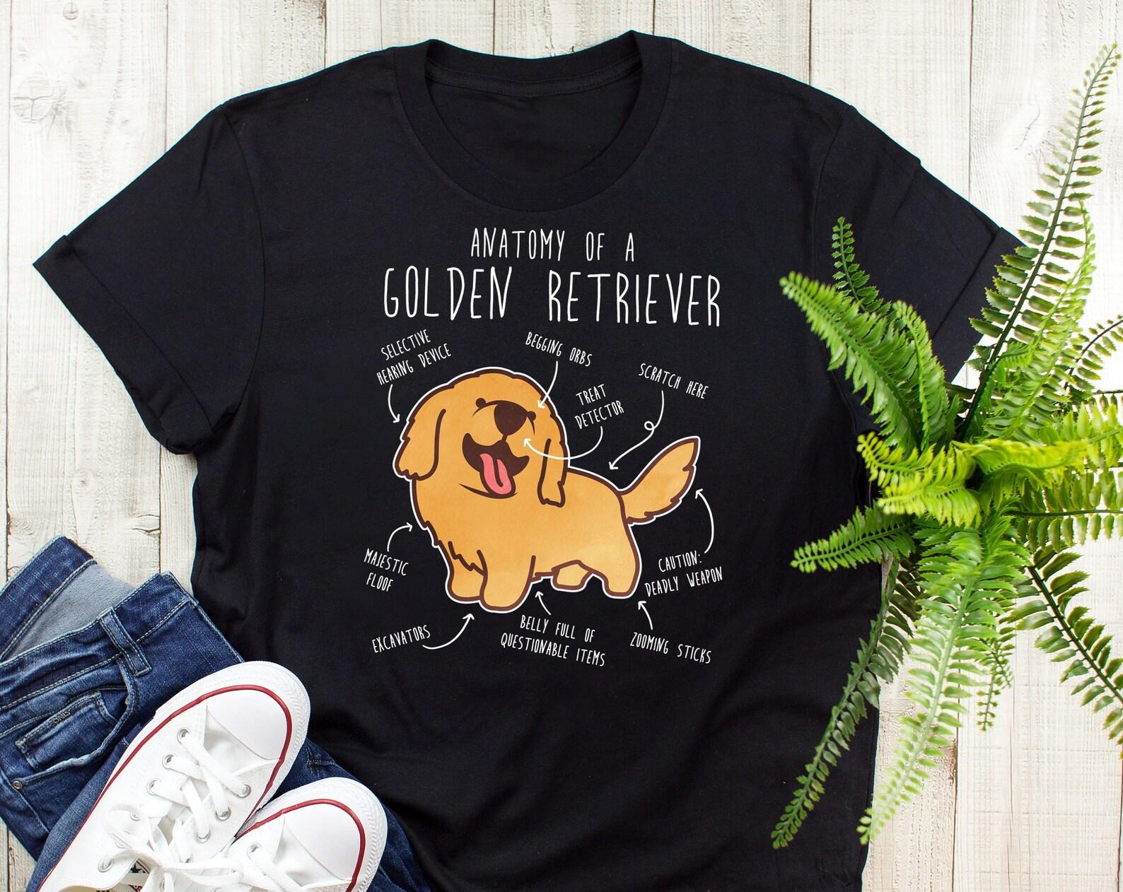 Golden Retriever Shirt, , , Funny Dog Lover Gift, Cute Golden Retriver Mom Dad T-shirt, Dog Tshirt, Pet Tee, Review Doggo Meme Humor 160