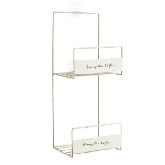 Double-Layer Wall Door Mount Hanging Household Closet Bag Storage Rack Bracket