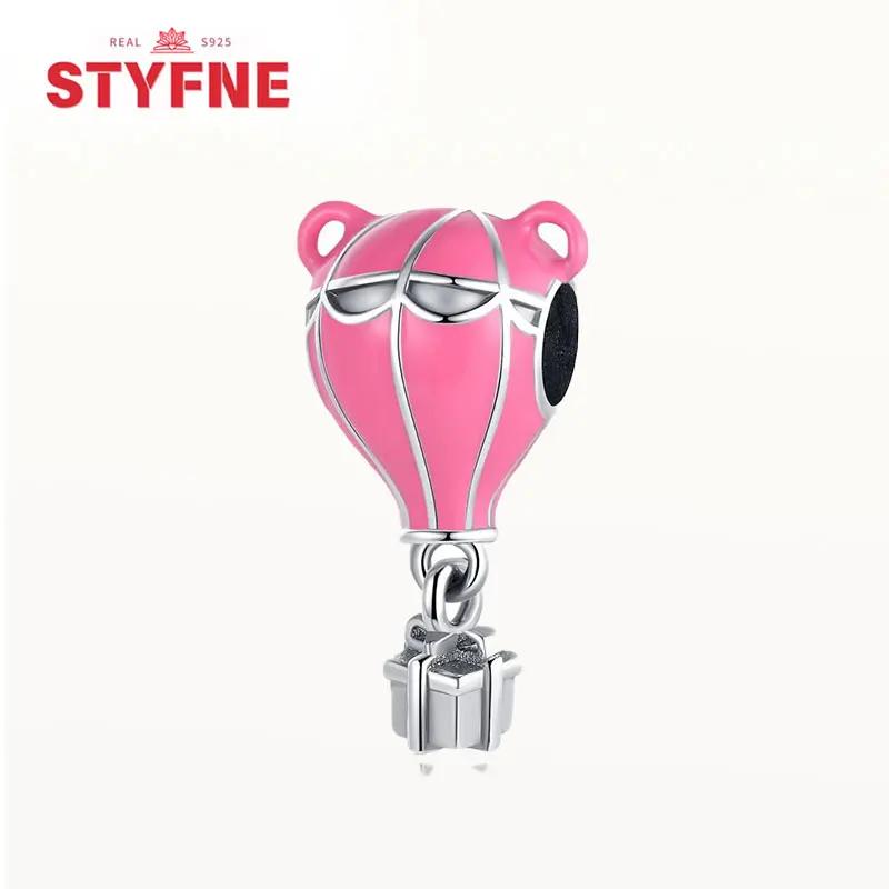 Charme Série Montgolfière en Cuivre Perles Colorées Convient aux Bracelets Originaux Pour Femmes Bijoux de Luxe DIY Cadeaux Assortiment Quotidien