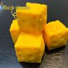 Square Mini Cheese Soft Rebound Stress Relief Squeeze Toy
