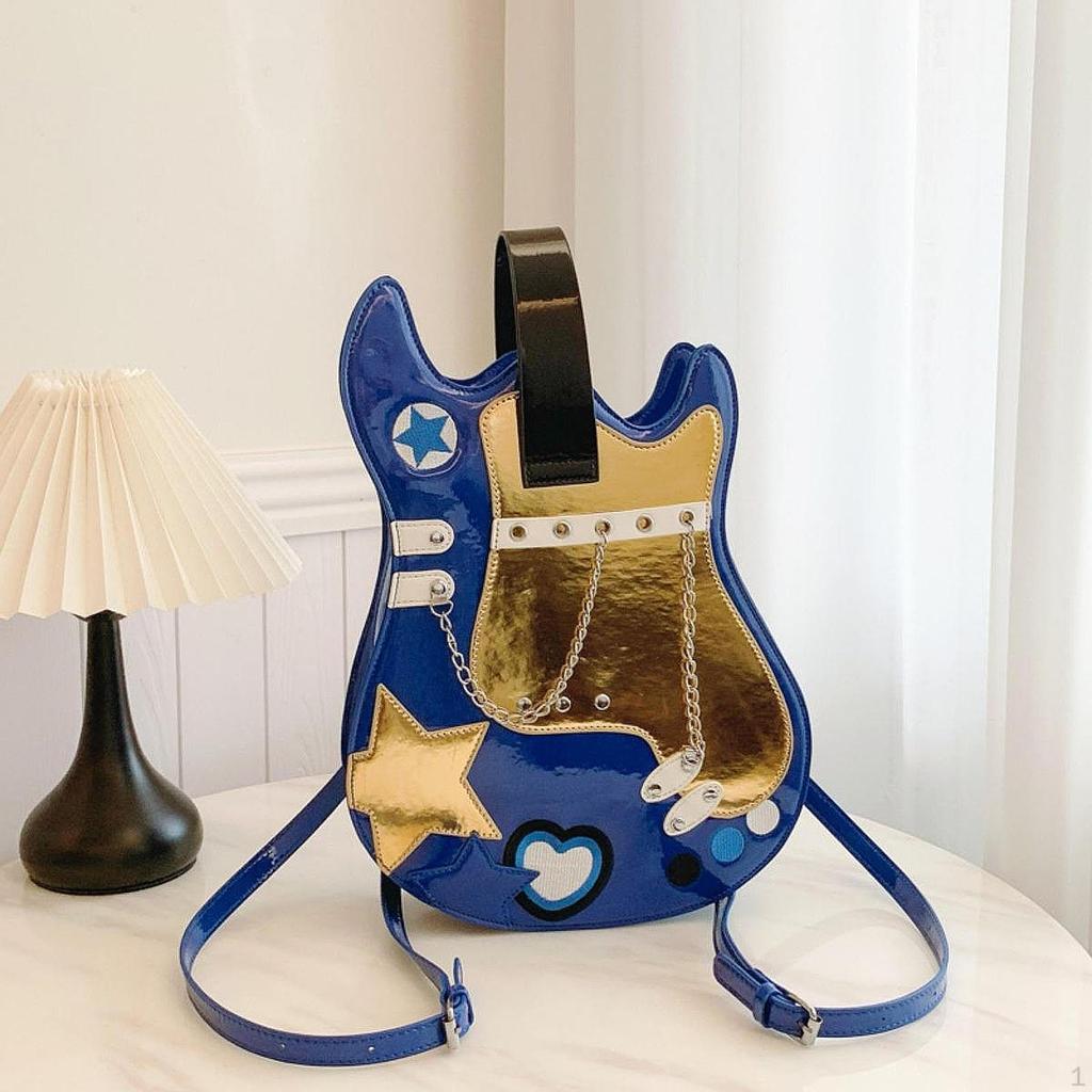 Gitarrenförmiger Rucksack Kreative Mode Handtasche für Dating Arbeit Urlaub Party
