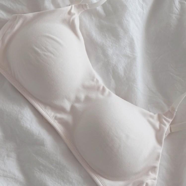 Suspension Cup Bra Mousse Fleece No Steel Rim Breathable Gathering Traceless Underwear Modal Big Bust Small Sports Bra