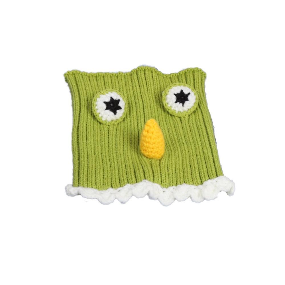 

Warm Dog Decorative Hat Soft Pet Knitted Hat Cute Pet Calming Headgear For Dogs S зелёный