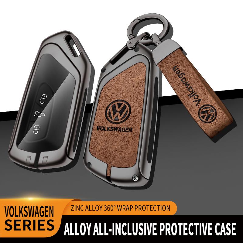 Car TPU Zinc Alloy Key Case Bag Car Key Chain Metal Key Shell for Volkswagen VW GTD Magotan Golf 8 MK8 ID.3 ID.4 ID.6 Accessorie