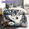 Cartoon Pattern Bedding Quilt Set Quilt Cover Pillowcase Home Decoration Birthday Gift (1 * Duvet Cover + 2 * Pillowcase, Without Core)