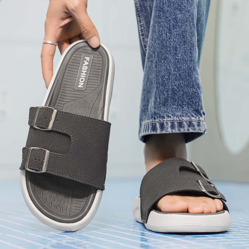 Sommer Herren Strandhausschuhe Rutschfeste Bequeme Hausschuhe Für Innen Außen Herren Wasserschuhe Sandalen