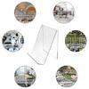 5 Pieces Clear Tablet Holder Acrylic Stands for Displaying Paintings Books Music Sheets Notebooks Artworks CDs