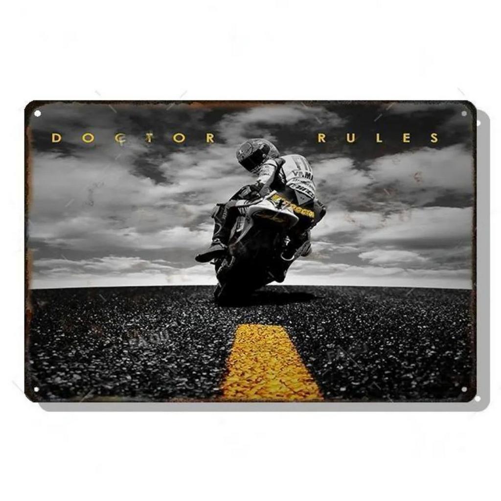 Decor Auto Vintage Metal Signs Tin Sign Motorcycle Racing Funny Poster Decor for Garage Bar Pub Club Man Cave Wall Decoration