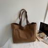 Canvas bag large bag shoulder bag trendy large capacity tote bag temperament underarm bag leisure bag