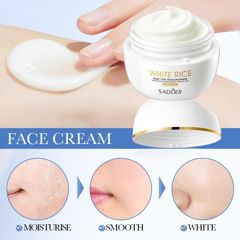 White Rice Niacinamide Cream 50g Care Delicate Brightening Cream Skin Care Products