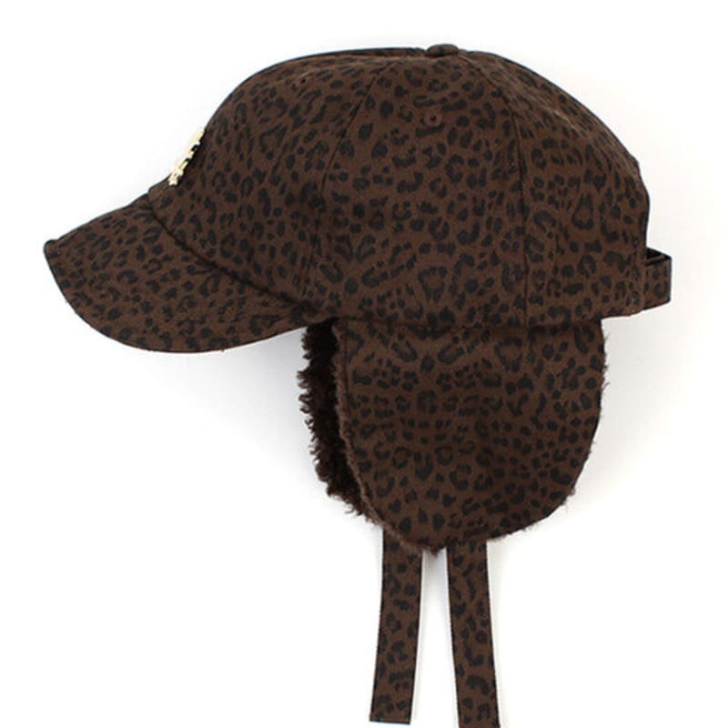 

Universal chemistry Leopard Brown Earflap Cap FREE