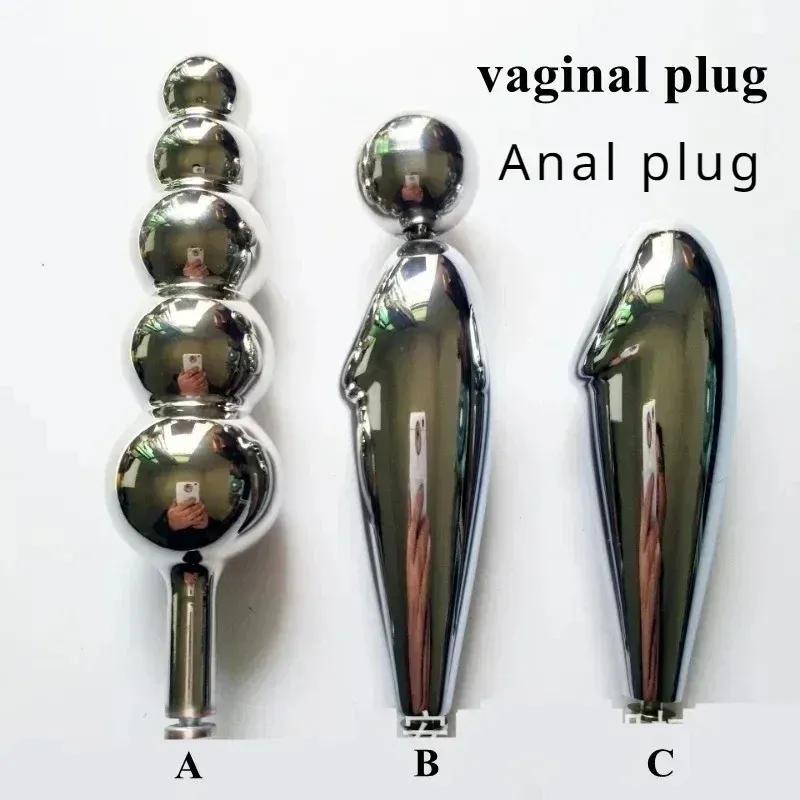 Female Chastity Belt Pants with Anal Vagina Plug Invisible Strap On Stainless Steel Gear Device BSDM Bondage SexToys for Woman