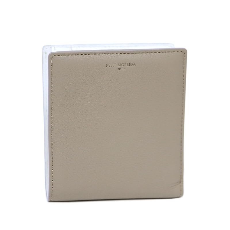 

[Pelle Morvida] bifold wallet Greige x white PM-BA604-GRWH