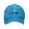 2026 Corona Baseball Cap Classic Beer-print Cowboy Hat Unisex Teens Trucker Dad Hat Sunshade Running Hippie Snapback Cap Casual