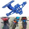 License Plate Stay Holder Motorcycle Angle Adjustment with LED Light