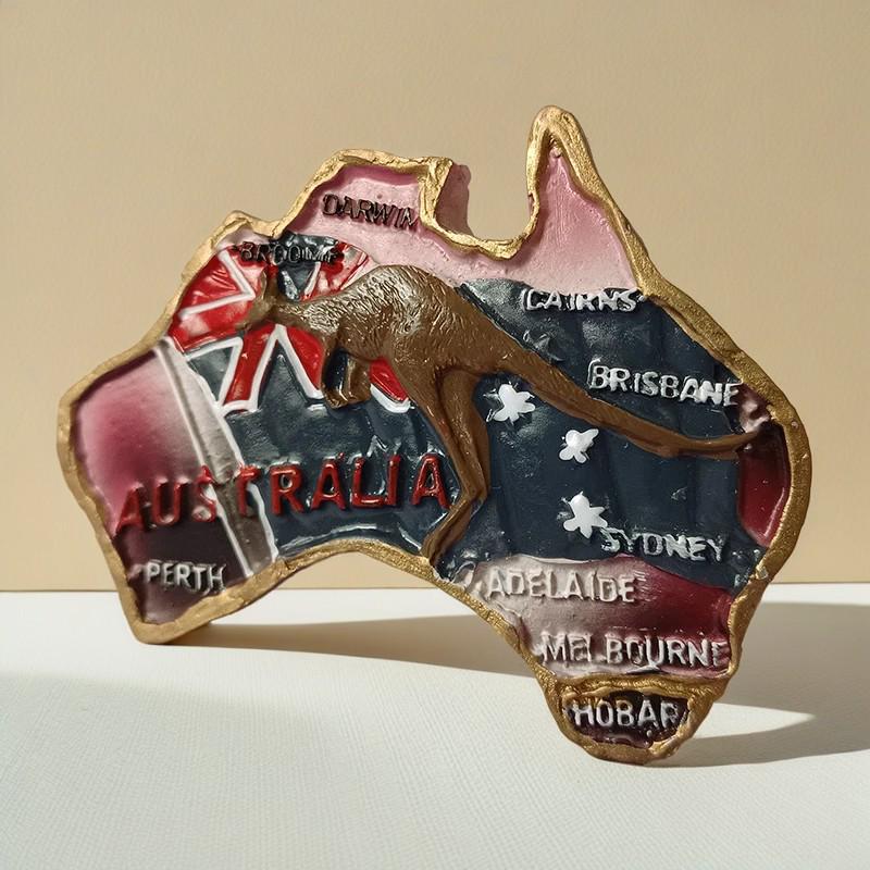 Australia & New Zealand 3D Fridge Magnet Souvenir