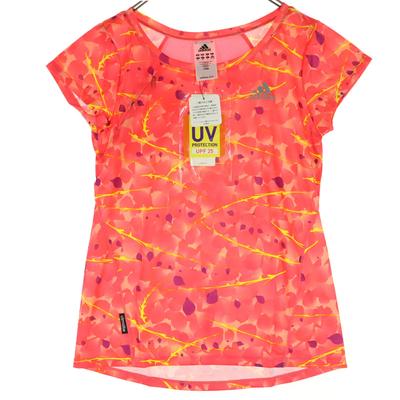 Unused Adidas Plant Short Sleeve T-shirt S Fluorescent Pink UV Protection Women Used