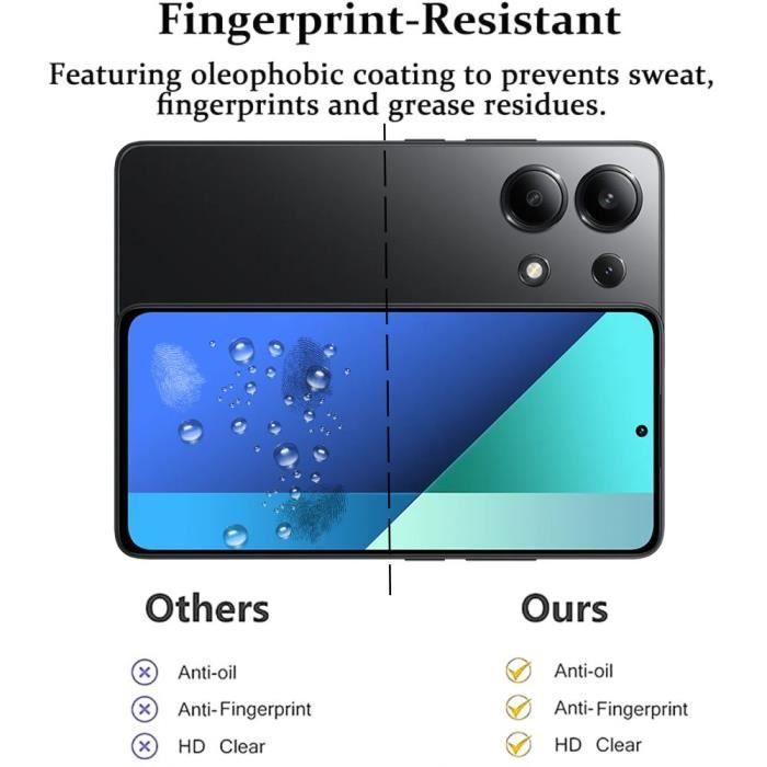 Protecteur d'écran - E.F.Connection - Redmi Note 13 - Verre Trempé - 4 Pièces - Ultra Fin Antichoc