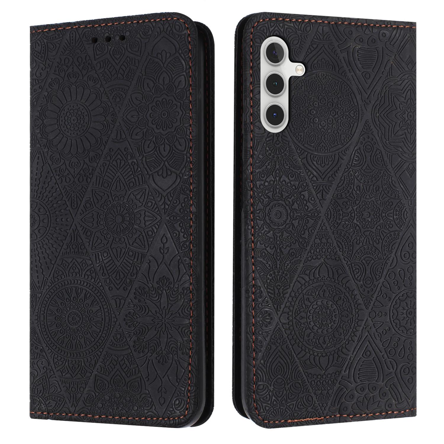 For Samsung Galaxy S26/S26 Pro Case Imprinted Flower Wallet Stand Leather Phone Cover