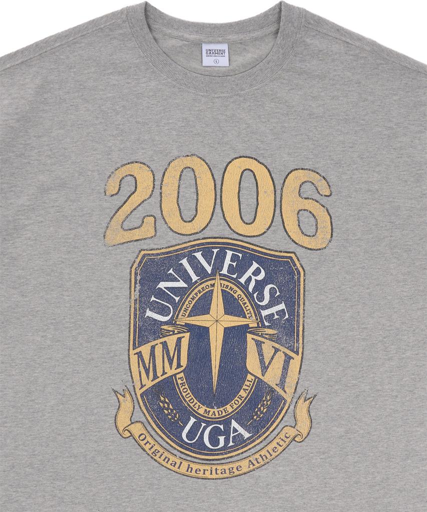 Yunibeoseugameonteu Htg Emblem T-Shirt_Melange Grey