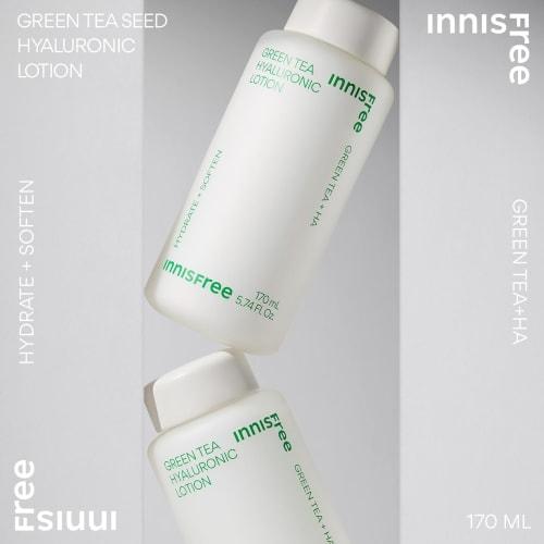 innisfree Green Tea Hyaluronic Lotion 170ml - Genuine Moisturizing Moisture Oily Skin Dry Skin Mixed Skin Dry Korean Cosmetics