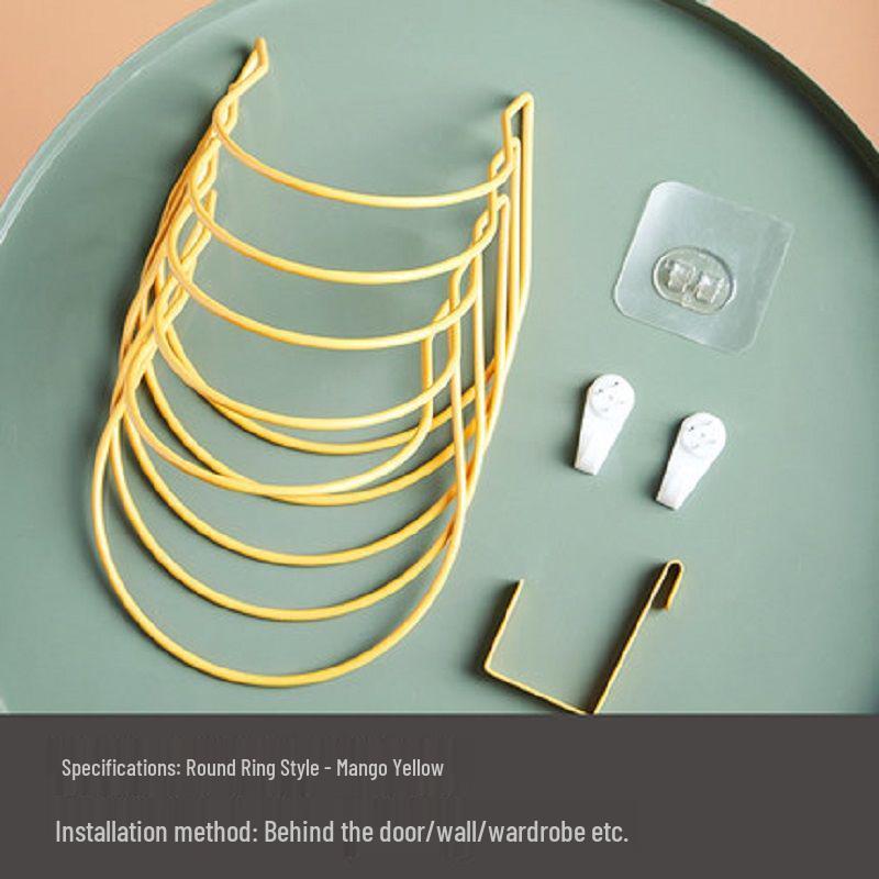 Wall-Mounted Hat & Scarf Holder for Bedroom or Dorm