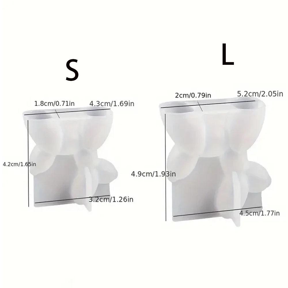 2Pcs 3D Silicone Mold for DIY Candle Making Balloon Dog Stereoscopic Resin Gypsum Aromatherapy Candle Decoration