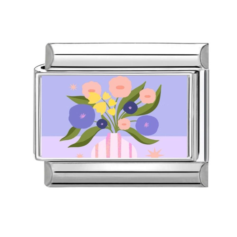 Colorful Charm Italian Links Cartoon Charm Bracelet Link  for Making DIY Jewelry