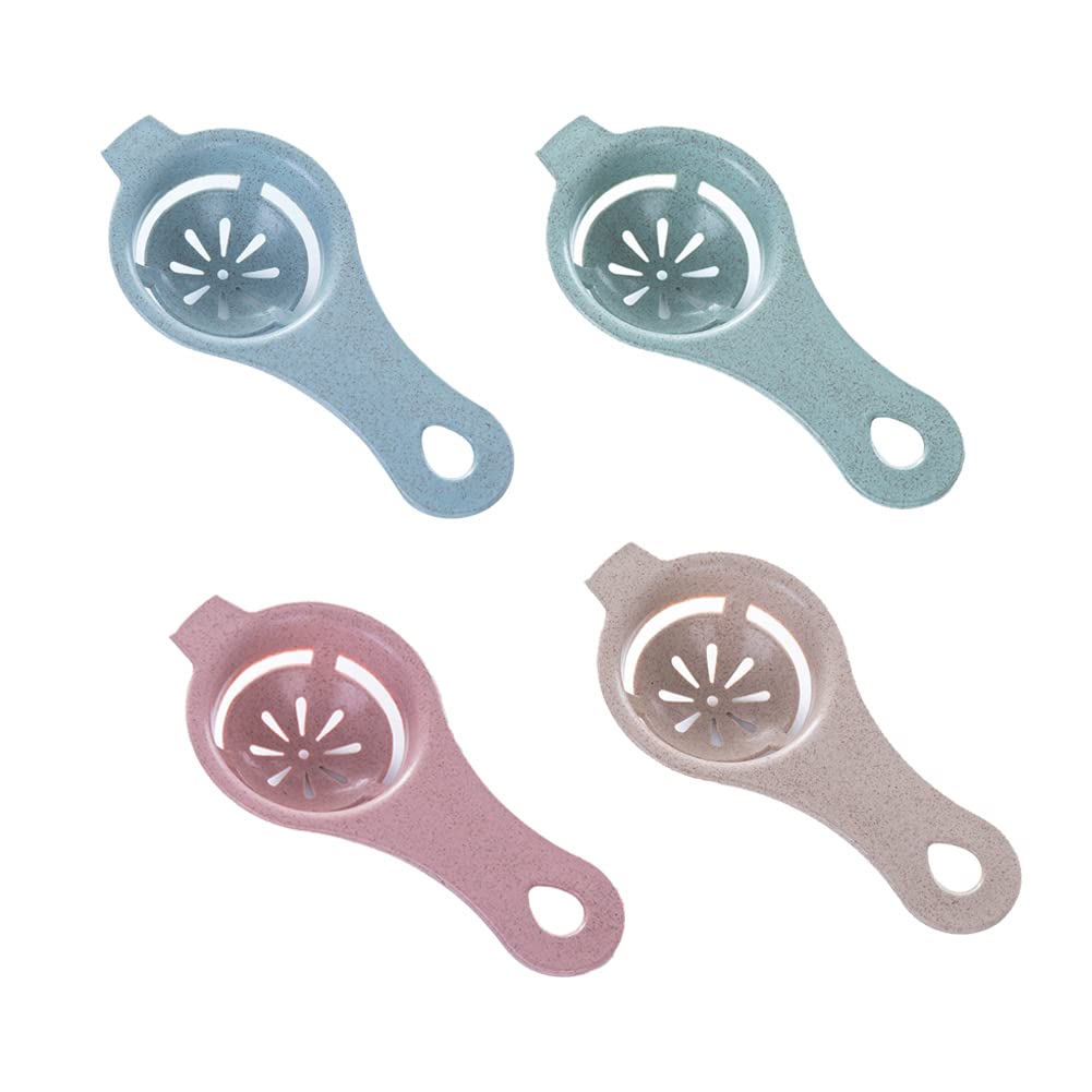 Egg Separator For Raw Eggs Wheat Stalk Egg Yolk White Separator Divider Tool,Kitchen Baking Gadget 4pcs