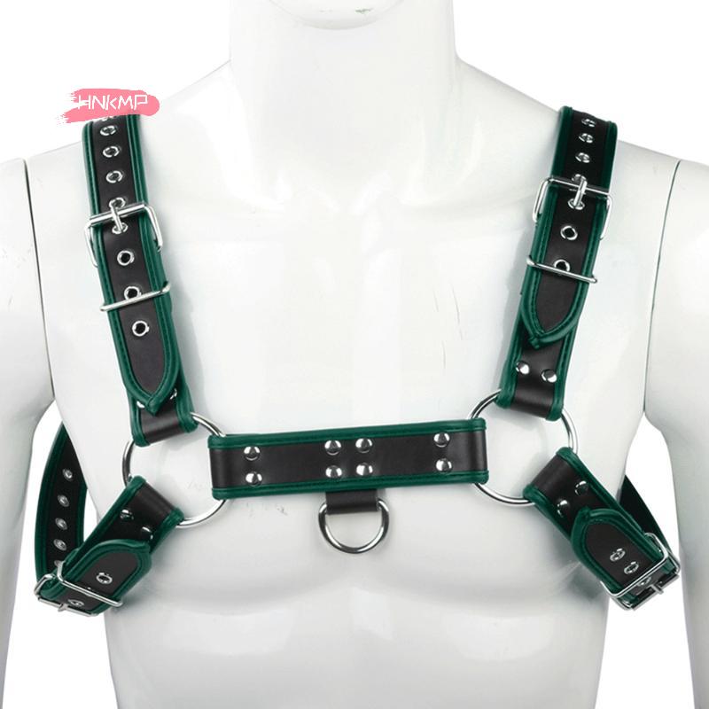 6 Colors Men Harness English Bull Dog Leather Chest Belt Fetish Clothing Sexy Straps Bondage Erotic Products Sex Toys For Men