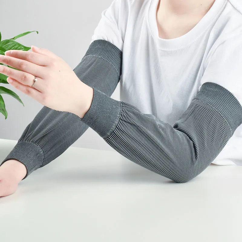 

Summer Work Sleeves Breathable Sun Protection Oversleeves Men and Women Extended Oversleeve Adult Spring & Fall Factory Work Oil-Proof Black]
