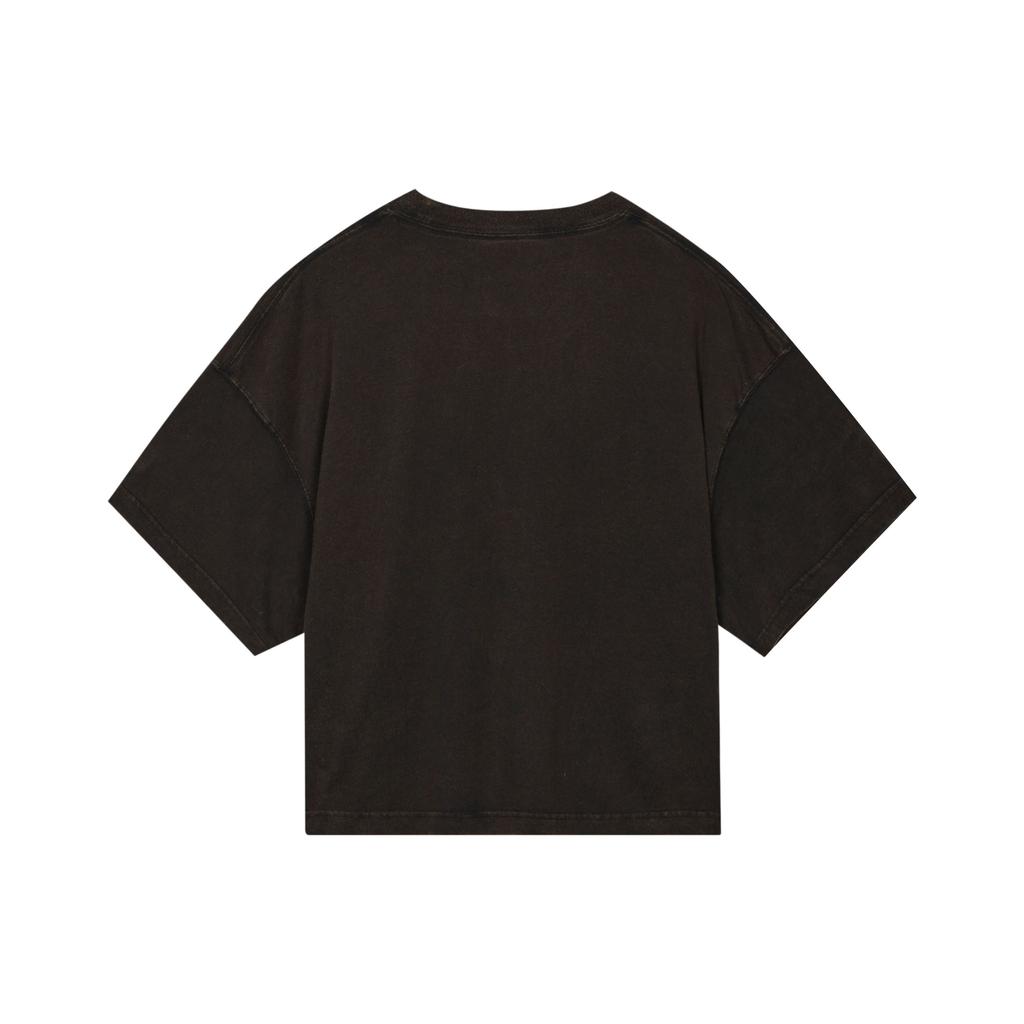 Jordan Essentials Boxy Logo Loose Fit Sports Short Sleeve T-Shirt Women Tops Black CZ4140-010