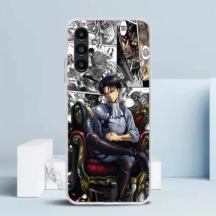 Attack Titan Levi Phone Case For Samsung Galaxy A17 A37 A57 A16 A15 A14 A13 A56 A55 A54 A53 A36 A35 A34 A33 A26 A25 A24 A23 Gala