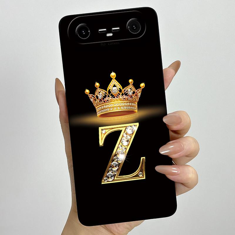 Fodral För Tecno Pova Slim 5G Spark Slim 4G KM9 KM7k Telefonfodral Krona Bokstav Stötsäkert Mjukt Anti-fall Skydd För Tecno Spark Slim