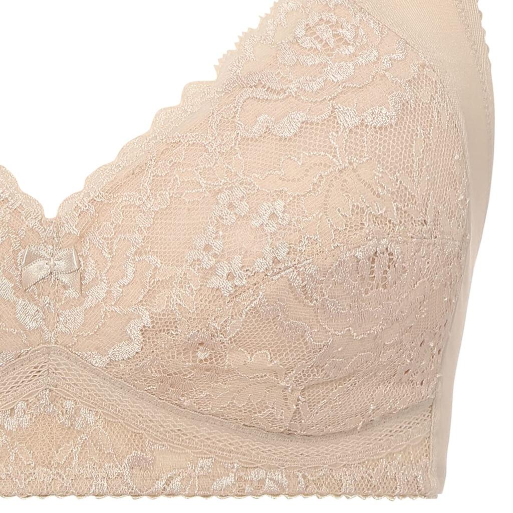 Raku Soft 6010 Bra 00NZ Size E80 [Triumph] Non-Wired (Beige)