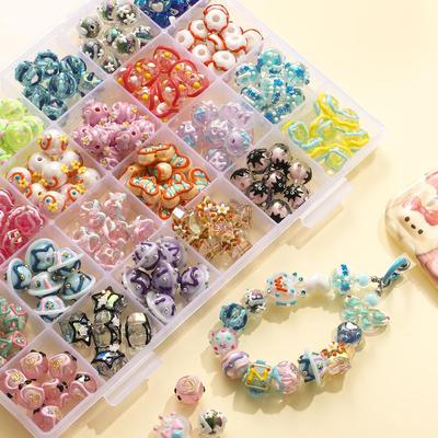 Heavy Special Stick Drill Pure Hand-painted Beads Diy Accessories Material Kit Beaded Cell Phone Chain Car Pendant Spacer Beads Bracelet