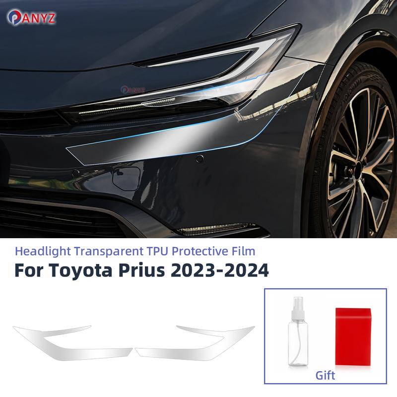 For Toyota Prius 2024 Headlight Rearview B C Pillars Transparent TPU PPF Protection Film Anti-scratch Sticker Accessories