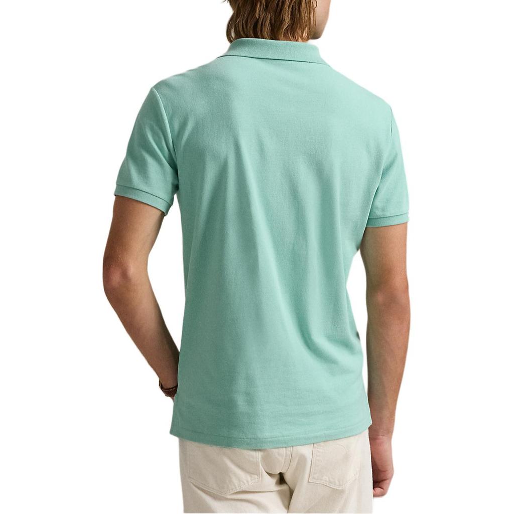 Polo Ralph Lauren Slim Fit Unifarbenes Poloshirt Herren Oberteile Grün MNPOKNI1N823414-300