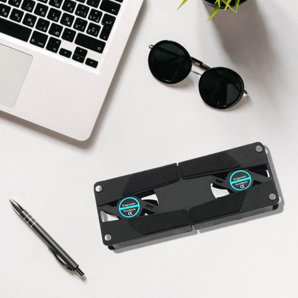 Foldable USB Powered Cooler with Double Fans Notebook Cooler Laptop Cooler for 7-15 inch Laptop